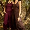 brown dress