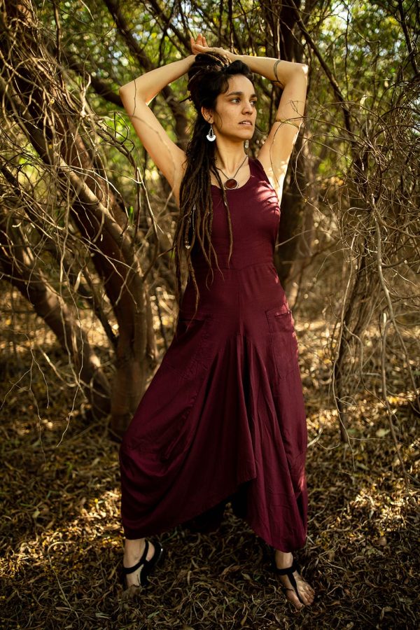 wine palma dress